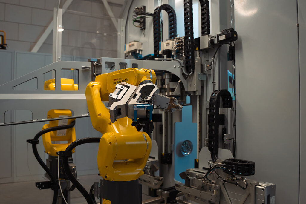 Oplossing op maat voor productie automatisering. Ontworpen en geproduceerd door EMA-Techniek uit Varsseveld.